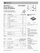 DataSheet IXFN340N07 pdf